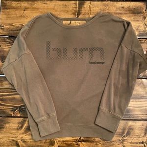Burn Boot Camp Army Green Sweatshirt